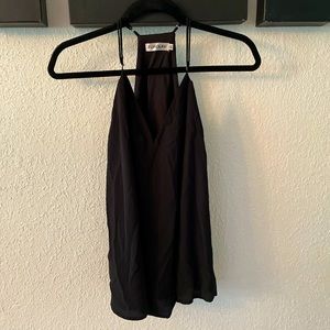 Forolav racer back black tank top